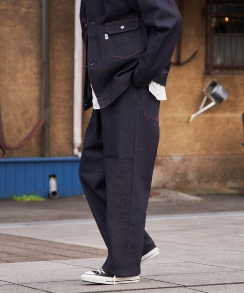 CONES BOSS（コーンズボス）の「【CONESBOSS × CIAOPANIC】【セットアップ対応】デニムワイドパンツ（デニムパンツ・メンズ・インディゴブルー/ブラック・MEDIUM/LARGE/S/M）」の13枚目の写真