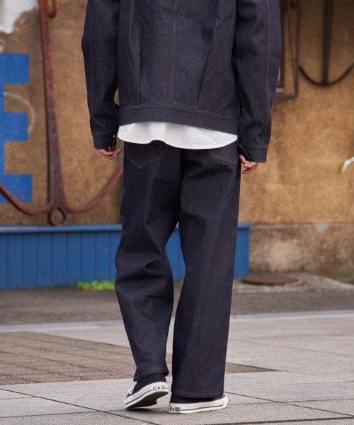 CONES BOSS（コーンズボス）の「【CONESBOSS × CIAOPANIC】【セットアップ対応】デニムワイドパンツ（デニムパンツ・メンズ・インディゴブルー/ブラック・MEDIUM/LARGE/S/M）」の16枚目の写真