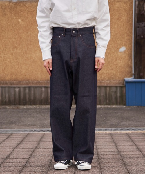 CONES BOSS（コーンズボス）の「【CONESBOSS × CIAOPANIC】【セットアップ対応】デニムワイドパンツ（デニムパンツ・メンズ・インディゴブルー/ブラック・MEDIUM/LARGE/S/M）」の17枚目の写真