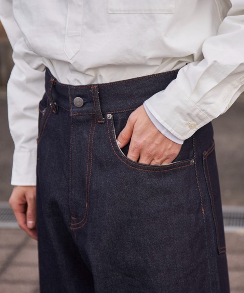 CONES BOSS（コーンズボス）の「【CONESBOSS × CIAOPANIC】【セットアップ対応】デニムワイドパンツ（デニムパンツ・メンズ・インディゴブルー/ブラック・MEDIUM/LARGE/S/M）」の20枚目の写真