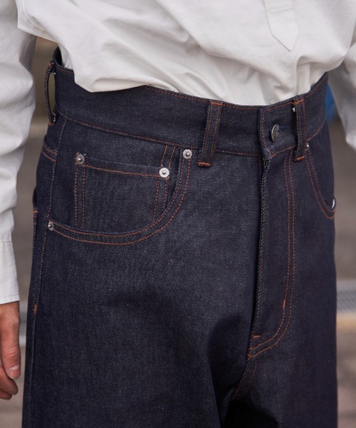 CONES BOSS（コーンズボス）の「【CONESBOSS × CIAOPANIC】【セットアップ対応】デニムワイドパンツ（デニムパンツ・メンズ・インディゴブルー/ブラック・MEDIUM/LARGE/S/M）」の21枚目の写真