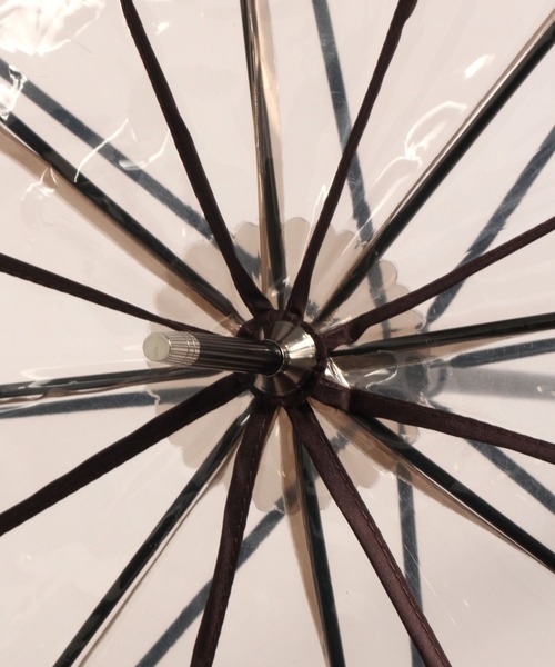 GLOBAL WORK（グローバルワーク）の「フラワーパイピングビニ傘/172236（長傘・レディース・ホワイト/ブルー/ダークブラウン・FREE）」の8枚目の写真