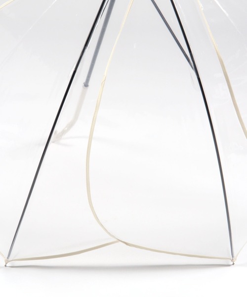 GLOBAL WORK（グローバルワーク）の「フラワーパイピングビニ傘/172236（長傘・レディース・ホワイト/ブルー/ダークブラウン・FREE）」の10枚目の写真