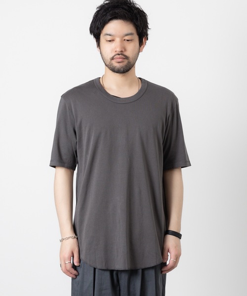 ATTACHMENT（アタッチメント）の「スビンコットン リブ Oネック S/S TEE   /  SVIN CO RIB O-NECK S/S TEE（Tシャツ/カットソー・メンズ・ホワイト/スモークピンク/ブラック/グレー系その他・1/3/2）」の4枚目の写真