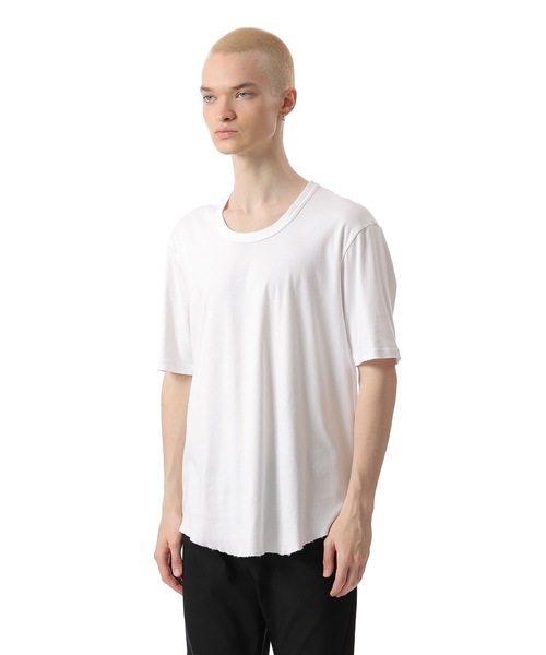 ATTACHMENT（アタッチメント）の「スビンコットン リブ Oネック S/S TEE   /  SVIN CO RIB O-NECK S/S TEE（Tシャツ/カットソー・メンズ・ホワイト/スモークピンク/ブラック/グレー系その他・1/3/2）」の9枚目の写真