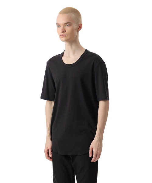 ATTACHMENT（アタッチメント）の「スビンコットン リブ Oネック S/S TEE   /  SVIN CO RIB O-NECK S/S TEE（Tシャツ/カットソー・メンズ・ホワイト/スモークピンク/ブラック/グレー系その他・1/3/2）」の13枚目の写真