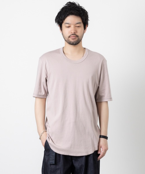 ATTACHMENT（アタッチメント）の「スビンコットン リブ Oネック S/S TEE   /  SVIN CO RIB O-NECK S/S TEE（Tシャツ/カットソー・メンズ・ホワイト/スモークピンク/ブラック/グレー系その他・1/3/2）」の18枚目の写真