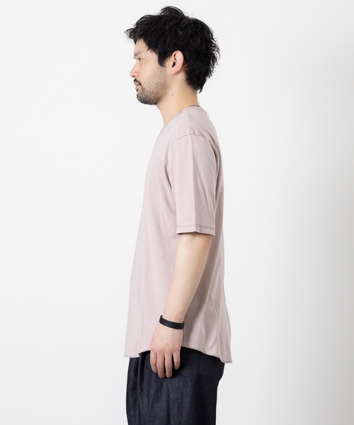 ATTACHMENT（アタッチメント）の「スビンコットン リブ Oネック S/S TEE   /  SVIN CO RIB O-NECK S/S TEE（Tシャツ/カットソー・メンズ・ホワイト/スモークピンク/ブラック/グレー系その他・1/3/2）」の19枚目の写真