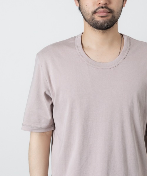 ATTACHMENT（アタッチメント）の「スビンコットン リブ Oネック S/S TEE   /  SVIN CO RIB O-NECK S/S TEE（Tシャツ/カットソー・メンズ・ホワイト/スモークピンク/ブラック/グレー系その他・1/3/2）」の21枚目の写真