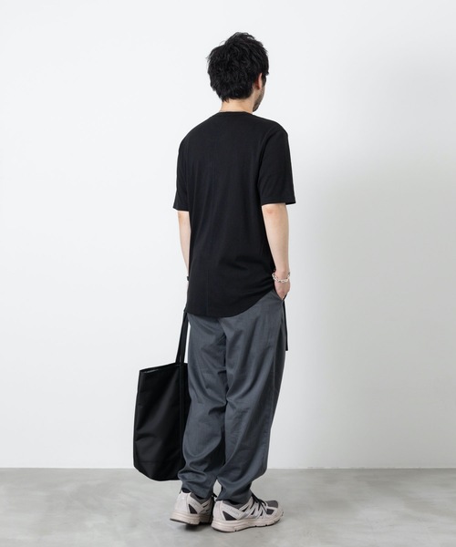 ATTACHMENT（アタッチメント）の「スビンコットン リブ Oネック S/S TEE   /  SVIN CO RIB O-NECK S/S TEE（Tシャツ/カットソー・メンズ・ホワイト/スモークピンク/ブラック/グレー系その他・1/3/2）」の17枚目の写真