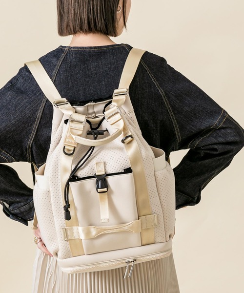 story.（ストーリー）の「ネオプレン5Pリュック（バックパック/リュック・レディース・ベージュ・FREE）」の8枚目の写真