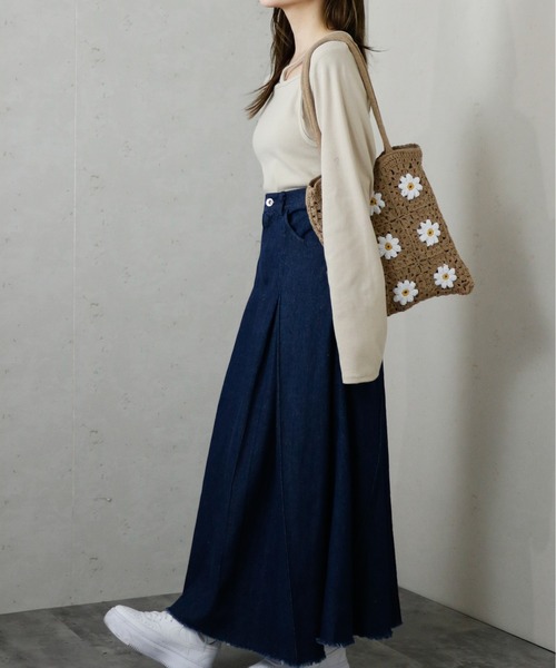 Per sist ence（パーシエンス）の「Per sist ence/パーシエンス　リブボレロ風トップス（Tシャツ/カットソー・レディース・ベージュ/ホワイト/ブラック/ダークグレー・FREE）」の18枚目の写真