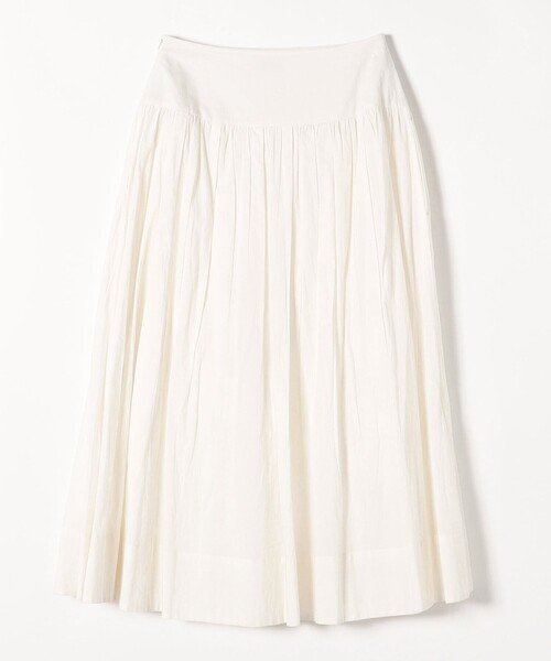 SHIPS any（シップス エニィ）の「SHIPS any: 〈洗濯機可能〉キャンブリック ギャザー スカート（スカート・レディース・ライトブルー/ホワイト/ネイビー/ブラウン/ラベンダー・36/38）」の8枚目の写真