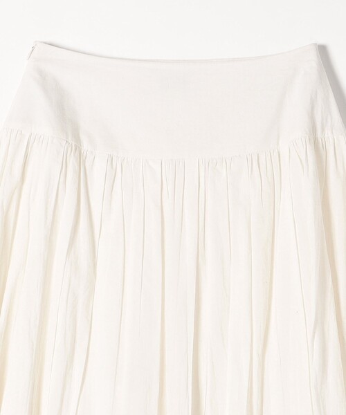 SHIPS any（シップス エニィ）の「SHIPS any: 〈洗濯機可能〉キャンブリック ギャザー スカート（スカート・レディース・ライトブルー/ホワイト/ネイビー/ブラウン/ラベンダー・36/38）」の9枚目の写真