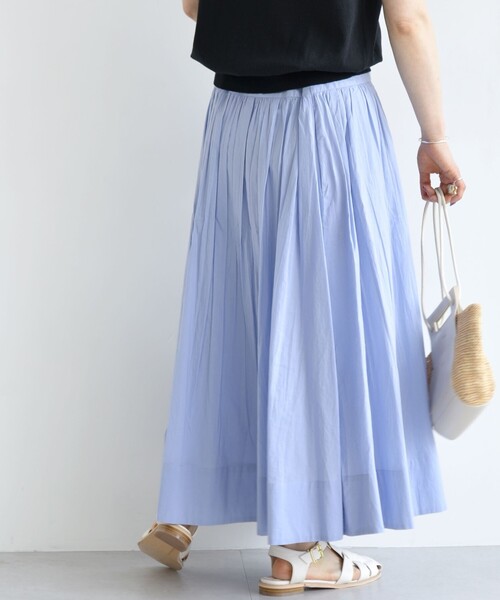 セール】SHIPS any: 〈洗濯機可能〉キャンブリック ギャザー スカート