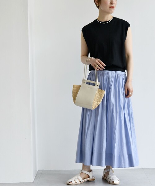セール】SHIPS any: 〈洗濯機可能〉キャンブリック ギャザー スカート