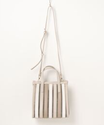 【T.S.L】ストライプクリアバッグ(836461)