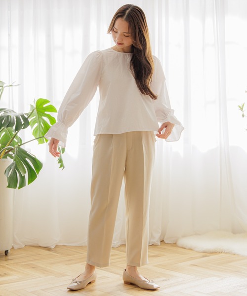 flower(フラワー)の「スプリンジーリボンブラウス(シャツ/ブラウス・レディース・ホワイト/ブルー・FREE)」の17枚目の写真