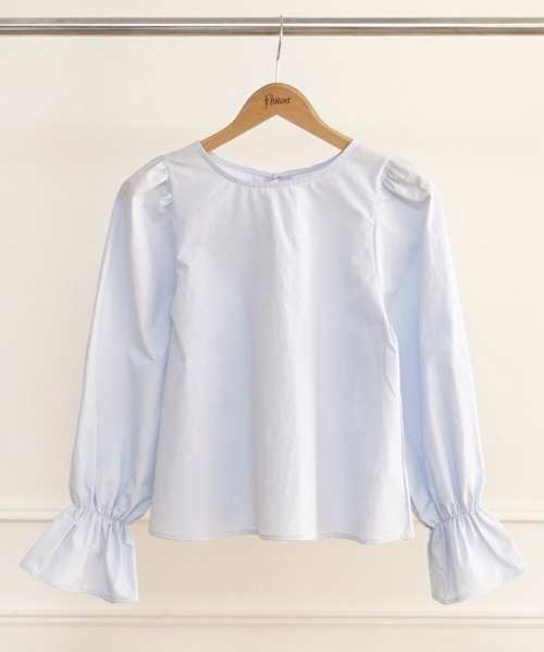 flower(フラワー)の「スプリンジーリボンブラウス(シャツ/ブラウス・レディース・ホワイト/ブルー・FREE)」の16枚目の写真