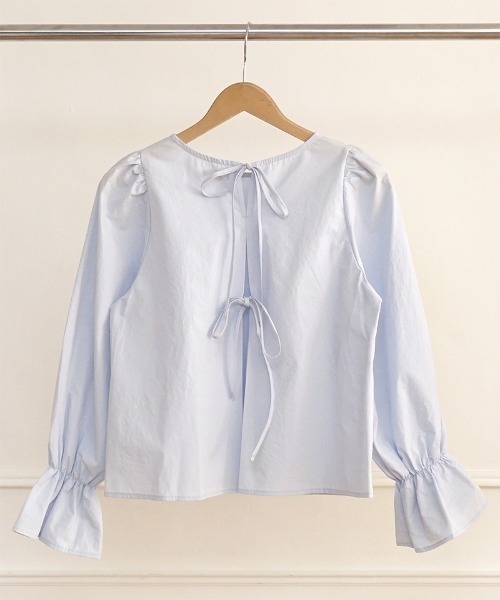 flower(フラワー)の「スプリンジーリボンブラウス(シャツ/ブラウス・レディース・ホワイト/ブルー・FREE)」の21枚目の写真