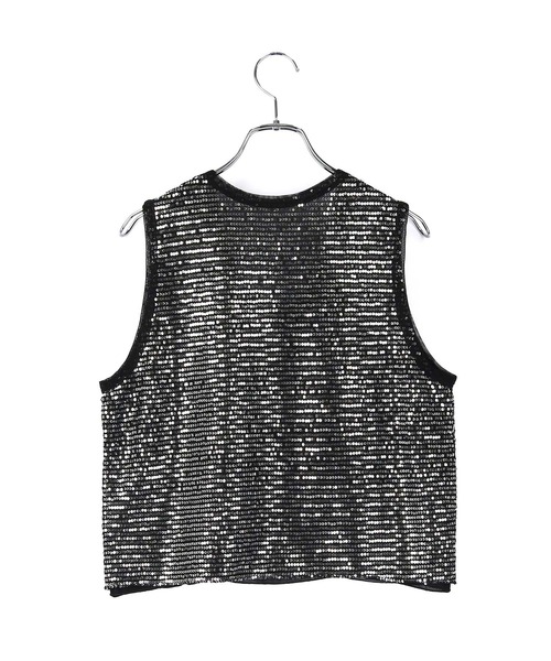 ADAM ET ROPE'(アダムエロペ)の「スパンコールタンク(タンクトップ・レディース・ブラック系その他/ホワイト・FREE)」の8枚目の写真