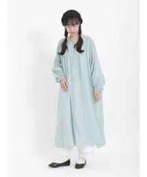 Samansa Mos2 | 【ETHICAL CRAFTS】アスデル加工ピンタックワンピース(ワンピース)