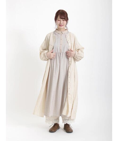 Samansa Mos2（サマンサ モスモス）の「【ETHICAL CRAFTS】アスデル加工ピンタックワンピース（ワンピース・レディース・ピンク/キナリ/ミント/ネイビー・ﾌﾘ-）」の22枚目の写真