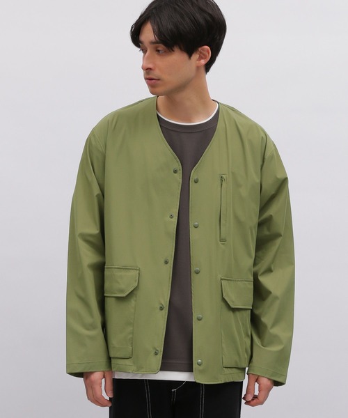 LAKOLE（ラコレ）の「ユーティリティカーディガン[セットアップ対応] / 185813（スウェット・メンズ・ベージュ/ブラック/カーキ・LARGE/MEDIUM/X-LARGE）」の3枚目の写真