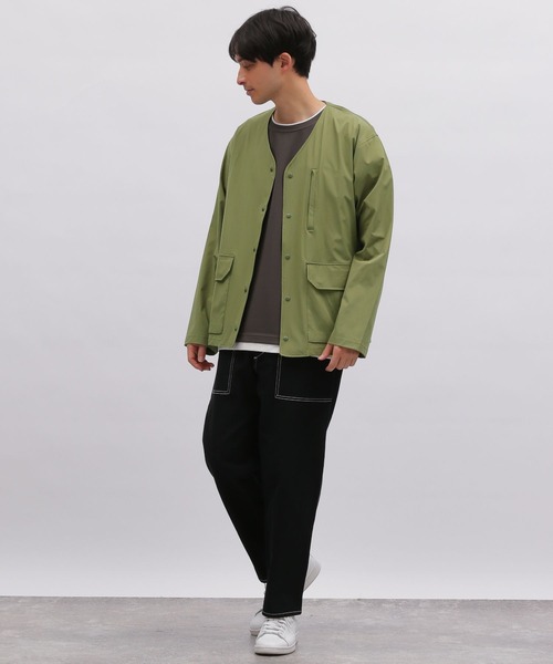 LAKOLE（ラコレ）の「ユーティリティカーディガン[セットアップ対応] / 185813（スウェット・メンズ・ベージュ/ブラック/カーキ・LARGE/MEDIUM/X-LARGE）」の6枚目の写真