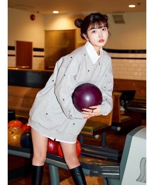 Darich（ダーリッチ）の「Dベアプルオーバー（スウェット・レディース・モカ/ピンク/グレー・FREE）」の8枚目の写真