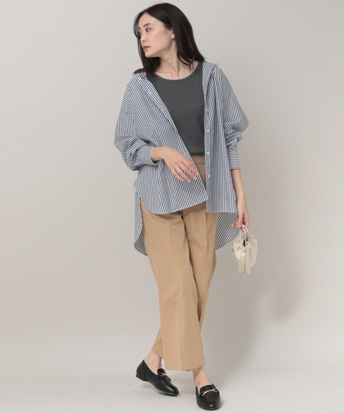 Elura(エルーラ)の「呼吸リブタンクトップ(タンクトップ・レディース・チャコールグレー/ホワイト・LARGE/MEDIUM/SMALL)」の9枚目の写真