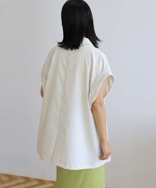 hellam（へラム）の「ダブルジャケットジレ(入荷禁止)（ベスト・レディース・アイボリー/グレー/ブラック/グレイッシュベージュ・FREE）」の18枚目の写真