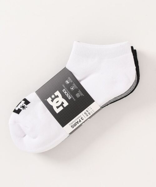 DC SHOES（ディーシーシューズ）の「SPP DC ANKLE 3PK/DCアンクルソックス・靴下（ソックス/靴下・メンズ・ブラック/その他1/ホワイト・FREE）」の3枚目の写真