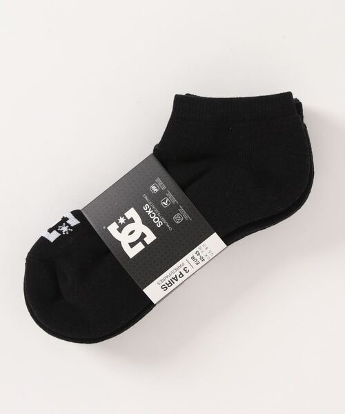 DC SHOES（ディーシーシューズ）の「SPP DC ANKLE 3PK/DCアンクルソックス・靴下（ソックス/靴下・メンズ・ブラック/その他1/ホワイト・FREE）」の2枚目の写真