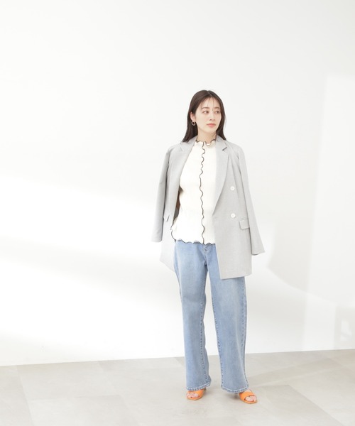 N.(N. Natural Beauty Basic)(エヌエヌナチュラルビューティーベーシック)の「◆バイカラープリーツトップス(シャツ/ブラウス・レディース・ブラック×ベージュ/ホワイト×ブラック・MEDIUM)」の15枚目の写真