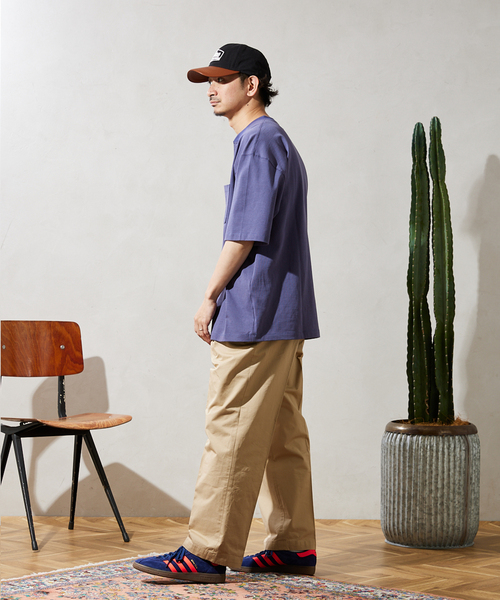 JOURNAL STANDARD relume（ジャーナルスタンダード　レリューム）の「【Allen A / アレンエー】別注 ヘンリーネックTシャツ（Tシャツ/カットソー・メンズ・ライトグレー/ホワイト/カーキ/ブルー・MEDIUM/LARGE）」の17枚目の写真