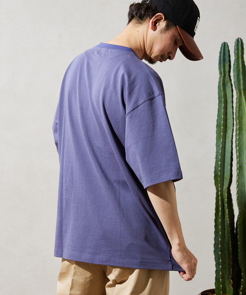 JOURNAL STANDARD relume（ジャーナルスタンダード　レリューム）の「【Allen A / アレンエー】別注 ヘンリーネックTシャツ（Tシャツ/カットソー・メンズ・ライトグレー/ホワイト/カーキ/ブルー・MEDIUM/LARGE）」の19枚目の写真