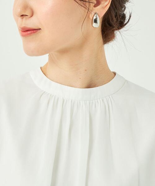 シフォンドッキングプルオーバーカットソー-汗染み防止-