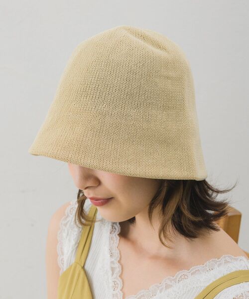 casita(RETRO GIRL)（カシータ）の「サーモハット（ハット・レディース・ブラック/オフホワイト/ブルー・ONE SIZE）」の7枚目の写真