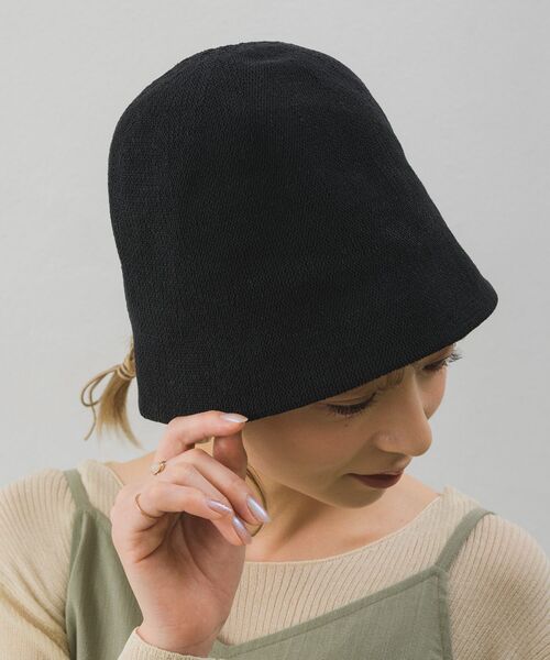 casita(RETRO GIRL)（カシータ）の「サーモハット（ハット・レディース・ブラック/オフホワイト/ブルー・ONE SIZE）」の10枚目の写真