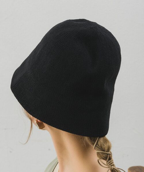 casita(RETRO GIRL)（カシータ）の「サーモハット（ハット・レディース・ブラック/オフホワイト/ブルー・ONE SIZE）」の9枚目の写真