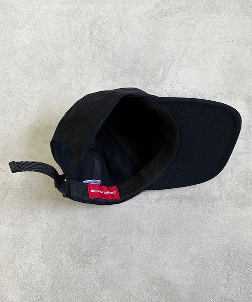 BOKU HA TANOSII（ボク　ハ　タノシイ）の「【BOKU HA TANOSII】別注 KIDSツイルキャップ（キャップ・キッズ・ブラック/ピンク・54）」の6枚目の写真