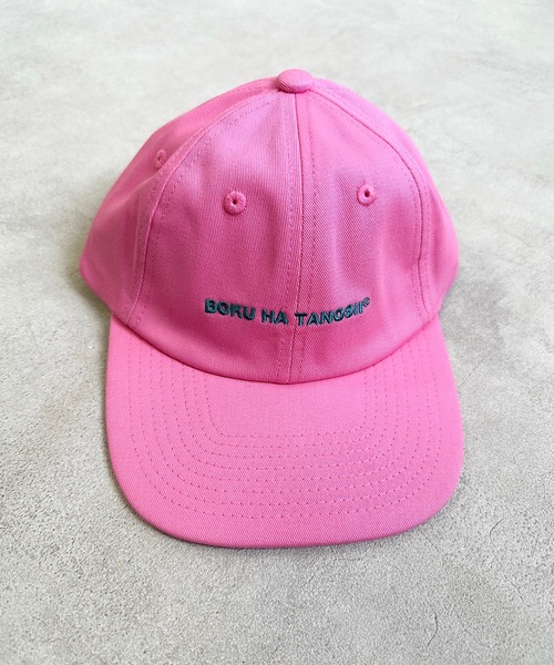 BOKU HA TANOSII（ボク　ハ　タノシイ）の「【BOKU HA TANOSII】別注 KIDSツイルキャップ（キャップ・キッズ・ブラック/ピンク・54）」の7枚目の写真