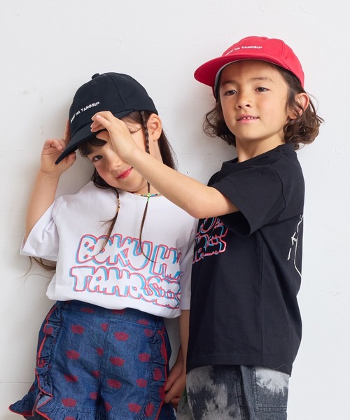 BOKU HA TANOSII（ボク　ハ　タノシイ）の「【BOKU HA TANOSII】別注 KIDSツイルキャップ（キャップ・キッズ・ブラック/ピンク・54）」の10枚目の写真