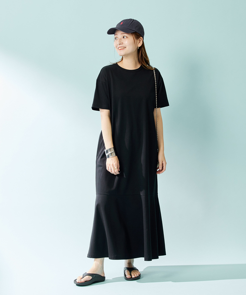 JOURNAL STANDARD（ジャーナルスタンダード）の「■■■【＆FUNCTION】クールポンチワンピース（ワンピース・レディース・ブラック/ブラウン・FREE）」の13枚目の写真