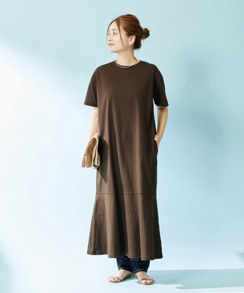 JOURNAL STANDARD（ジャーナルスタンダード）の「■■■【＆FUNCTION】クールポンチワンピース（ワンピース・レディース・ブラック/ブラウン・FREE）」の21枚目の写真
