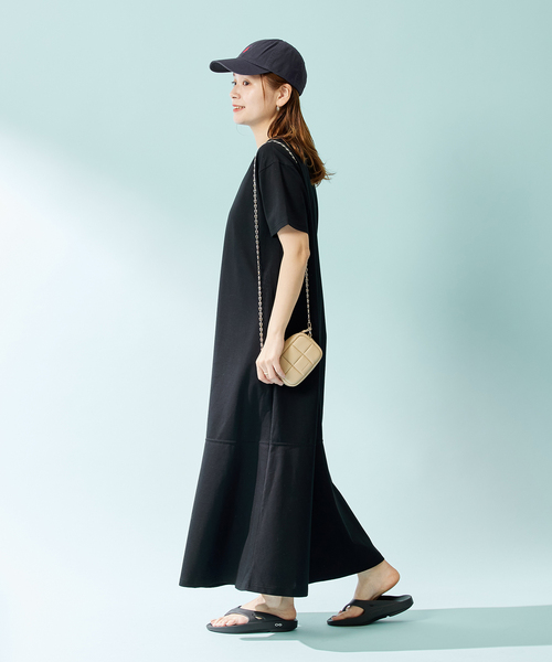 JOURNAL STANDARD（ジャーナルスタンダード）の「■■■【＆FUNCTION】クールポンチワンピース（ワンピース・レディース・ブラック/ブラウン・FREE）」の5枚目の写真