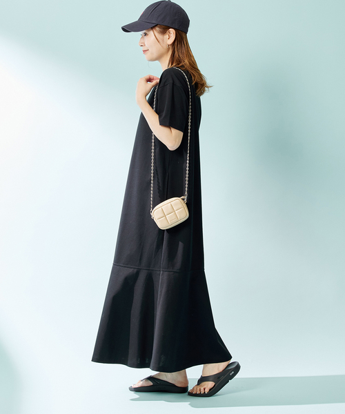 JOURNAL STANDARD（ジャーナルスタンダード）の「■■■【＆FUNCTION】クールポンチワンピース（ワンピース・レディース・ブラック/ブラウン・FREE）」の16枚目の写真