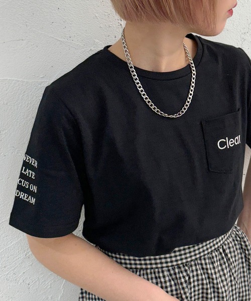 apres jour mignon（アプレジュールミニョン）の「アソートシュエットＴシャツ【ZOZOTOWN限定アイテム】（Tシャツ/カットソー・レディース・ネイビー/グリーン/ホワイト系その他3/ホワイト系その他2/ボルドー/ブラック/オフホワイト/ブラック系その他/ホワイト系その他・X-LARGE/フリー）」の6枚目の写真