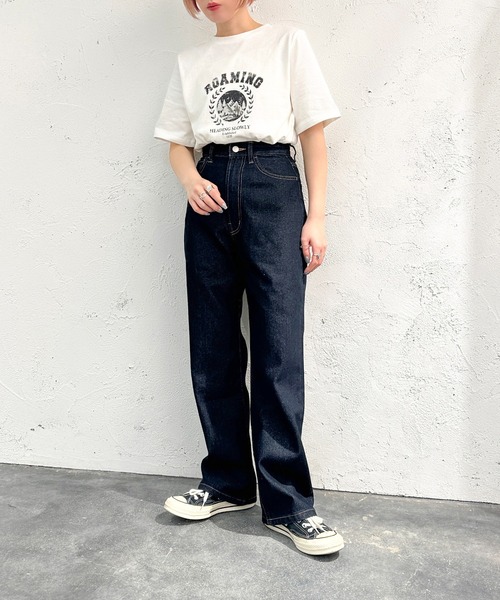 apres jour mignon（アプレジュールミニョン）の「アソートシュエットＴシャツ【ZOZOTOWN限定アイテム】（Tシャツ/カットソー・レディース・ネイビー/グリーン/ホワイト系その他3/ホワイト系その他2/ボルドー/ブラック/オフホワイト/ブラック系その他/ホワイト系その他・X-LARGE/フリー）」の18枚目の写真